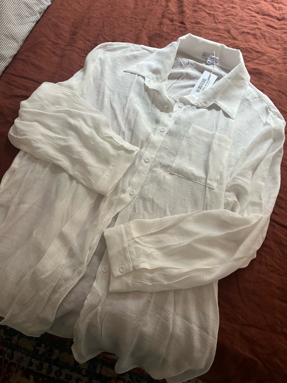 Baltic Born NWT Lightweight White Button-Up Shirt